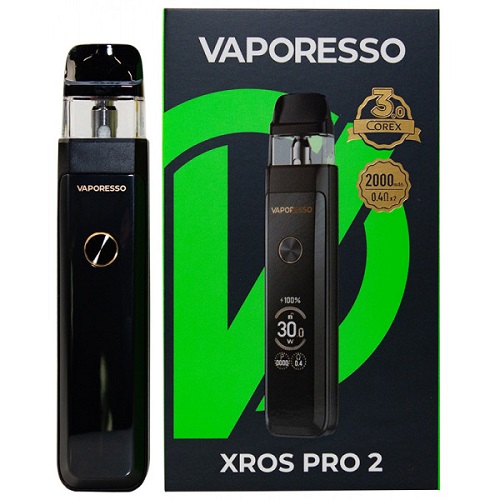 ЭСДН Vaporesso XROS Pro 2 Kit Glitternig Black черный